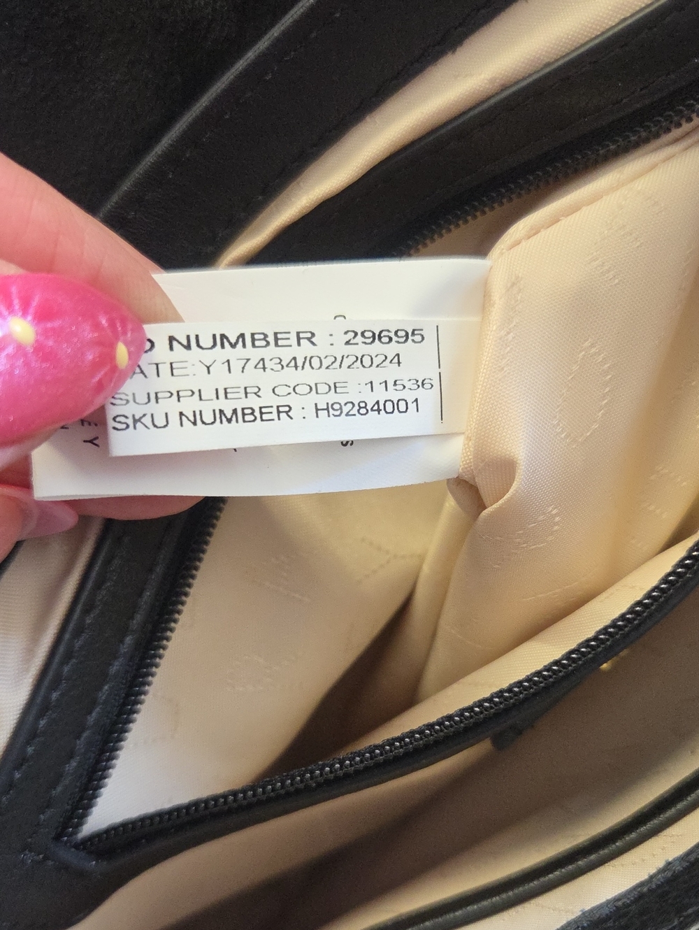 Radley London Flapover Crossbody Bag Pebbled Leather Black Long Strap - Picture 11 of 16